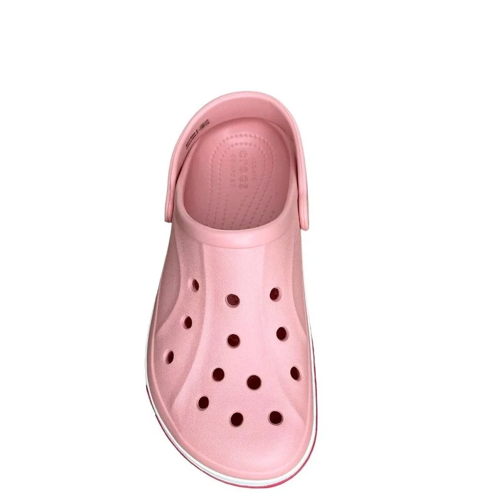Crocs Bayaband Youth‎ Big Girls Slip-on Clogs Size 3 (J3) Light Pink Sandals
